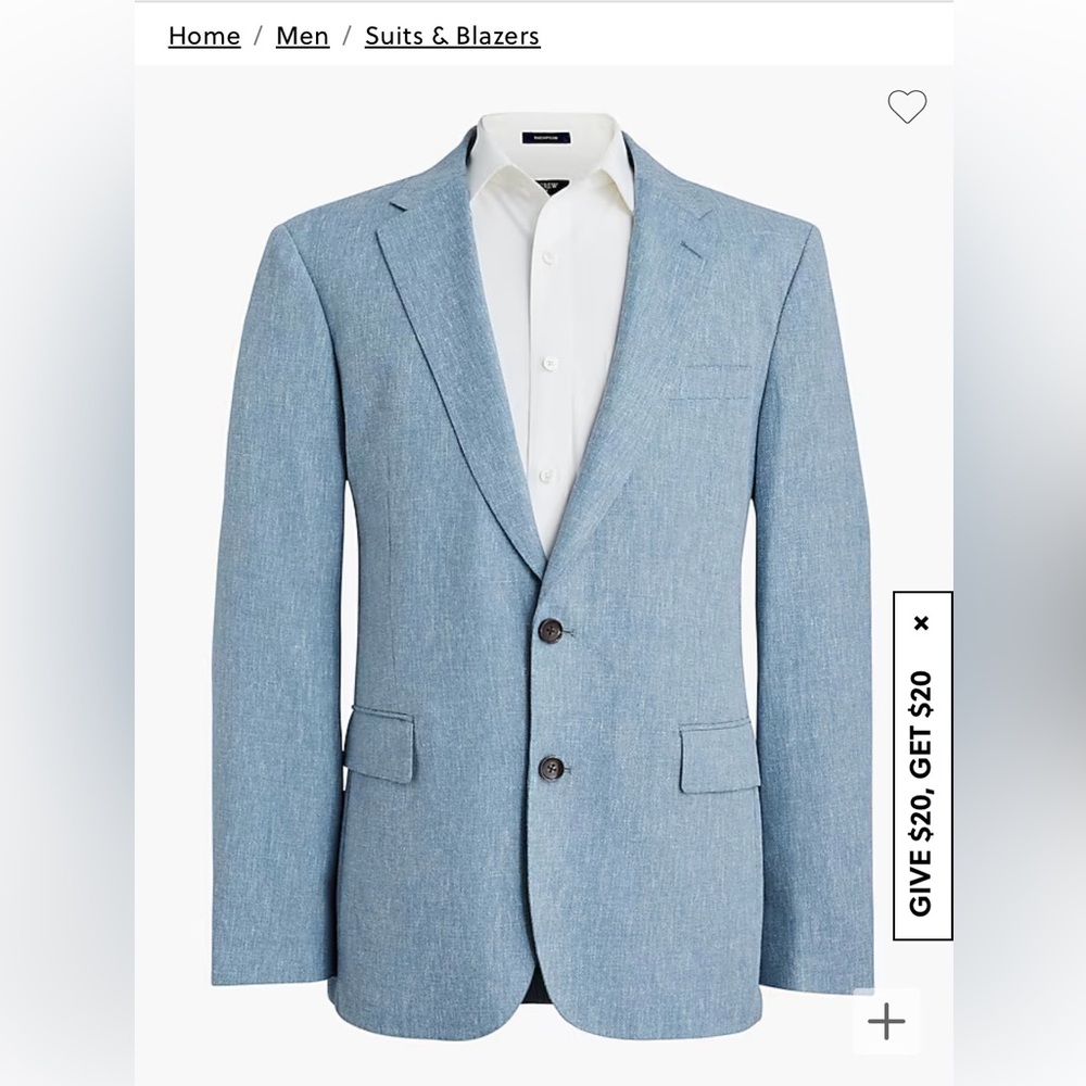 COPY - NWT J. Crew Factory Slim-fit Thompson basket-weave suit jacket 46R